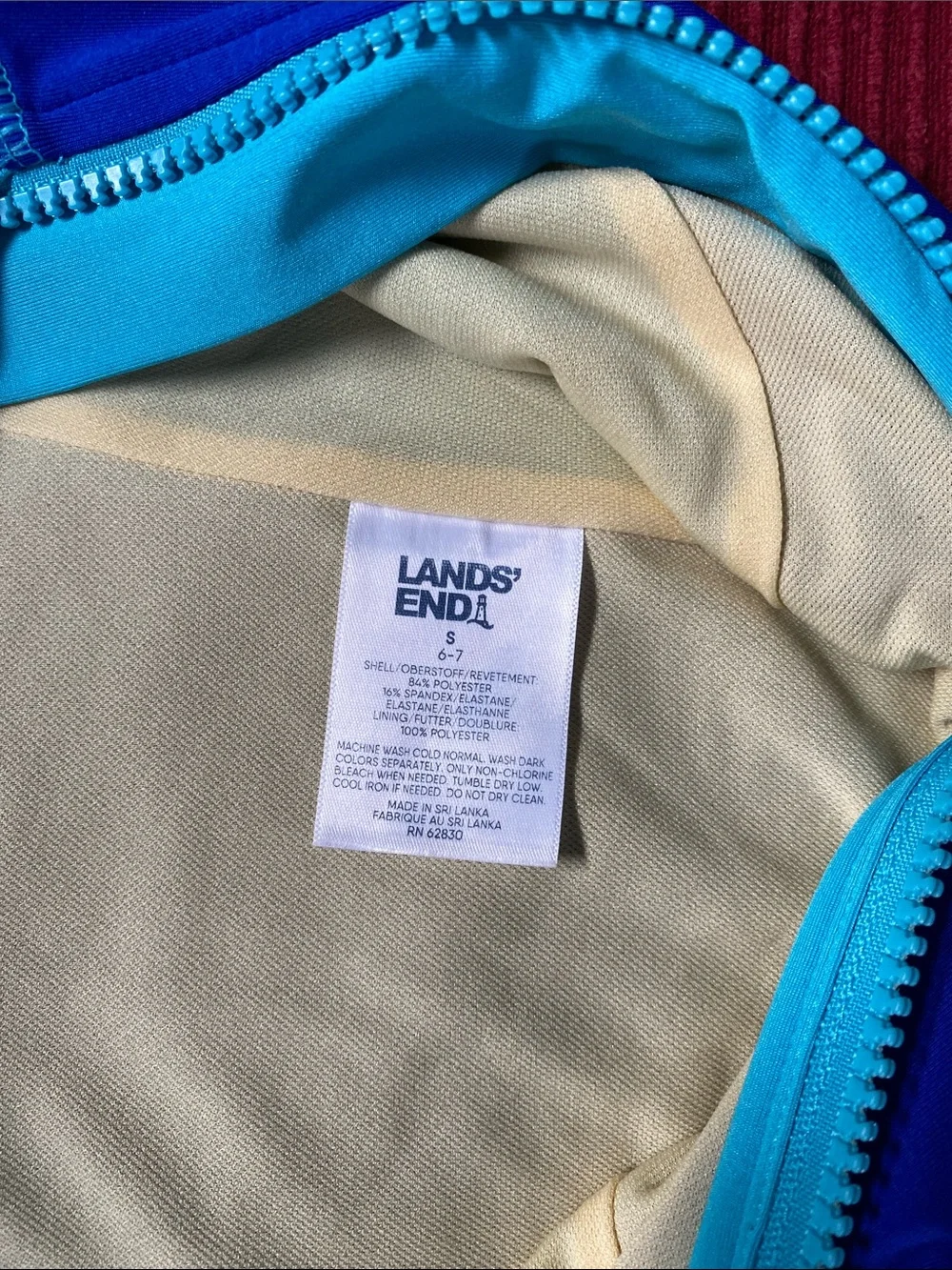 Land’s End girls one piece swimsuit size sm